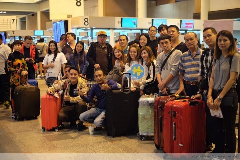 ส่งกรุ๊ปเหมา ประเทศญี่ปุ่นกรุ๊ปคุณมิน ที่สนามบินค่ะ 